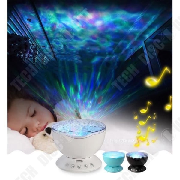 TD® Stjernehimmel LED Natskygge Projektor Lampe Børneværelse Sort