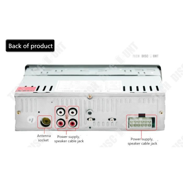 TD® Auto radio autossa audio USB-SD-portti MP3-soitin Bluetooth-vastaanotin handsfree Bluetooth-kaukosäätimellä stereo
