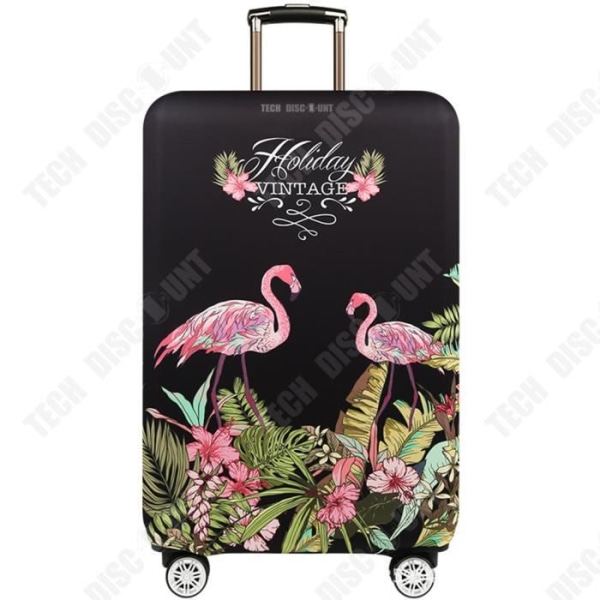 TD® Elastisk dækkende etui til kuffert beskyttelse kuffert trolley etui jakke tykkelse flamingo mønster