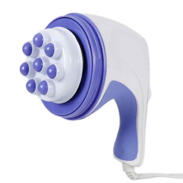 Effektiv elektrisk massageapparat - Anti-celluliter - För rygg, muskler, fötter, nacke, axlar, vader - total avlastning Vitt och lila