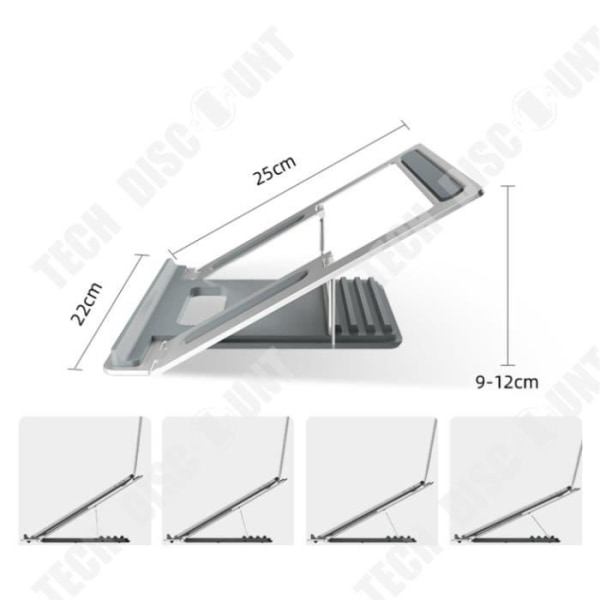 TD® Stativ för stationär bärbar dator 4-hastighets Ökad värmeavledning Bärbar datorstativ Arg