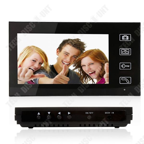 TD® Trådløs video-loudspeaker Video monitor 7 tommer HD kamera kit til villa, hjem, kontor, lejlighed To-vejs intercom