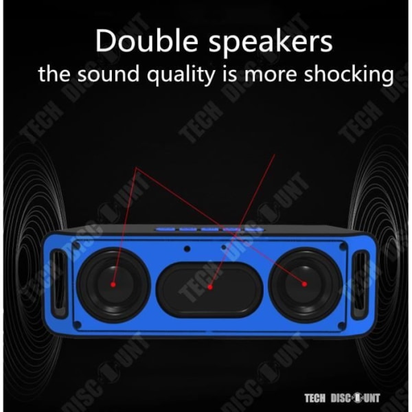 TD® 800 mAh Bluetooth-högtalare stöder TF-kort och U-skiva Lätt att bära