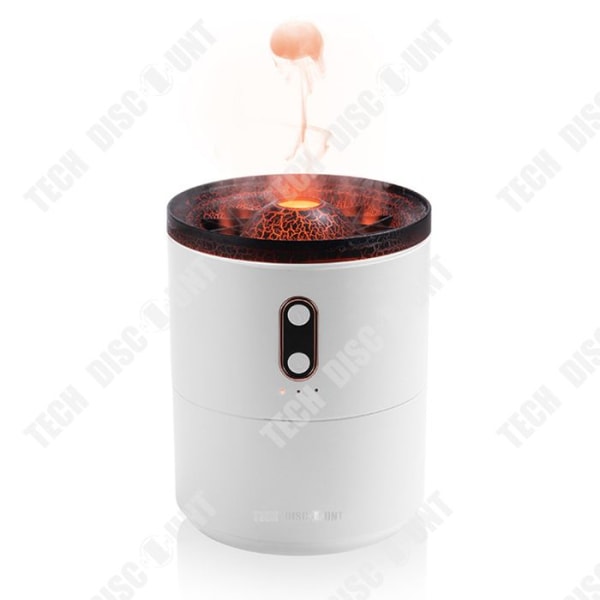 TD® Flame Aromatherapy Luftfuktare Stor spraykapacitet intelligent skrivbordsluftfuktare