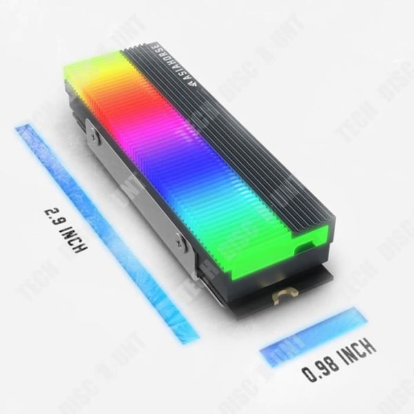 TD® M2.SSD Dual Interface Solid State Hard Drive Radiator Värmeavledning ARGB Shenguang Sync