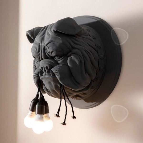 CONFO® Vägglampa Bulldog Nordisk stil Djur leder restaurangen vardagsrummet arbetsrum KTV