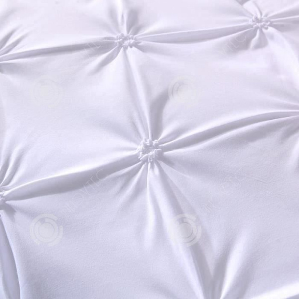 INN® sängset 220x240 vit vuxen polyester 2 personer tredelat set modernt mönster inredning sovrum