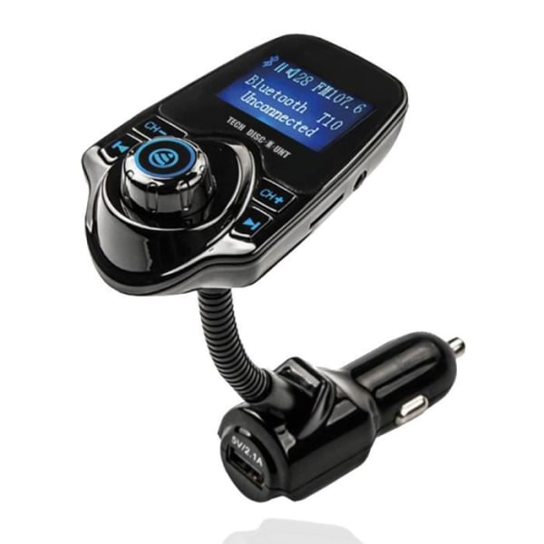 Bluetooth-sender - TD® - MP3 USB-oplader - Stort 1,3 tommer skærm - Spilletid 1000 timer - Hurtig opladning