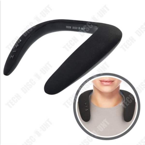 TD® Smart trådlös Bluetooth-högtalare, hängande hals, 3D-stereo, spel, samtal, underhållning, bärbar, svart
