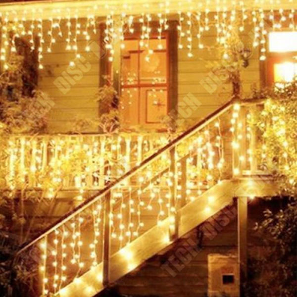 TD® 1m*3m 120 led gardin ljusslinga ljus led vattenfall strip bakgrund layout bröllop dekoration varm färg
