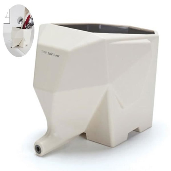 TD® Hvidt Bestikholder Elefantformet Plast Bestikbakke