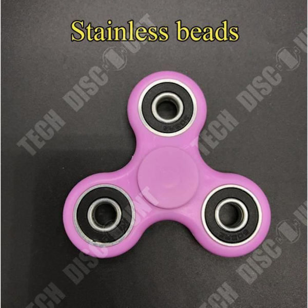 TD® Fidget Spinner Toy - Hand Spinner- Rostfritt stål Plast Tri-Spinner - Stress- och ångestlindrande leksak. Rosa