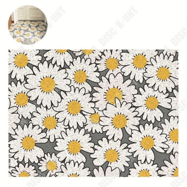 TD® Silk Daisy ji -aidankangas voidaan leikata oveen, jotta saadaan liukumaton ja helposti puhdistettava PVC-matto.