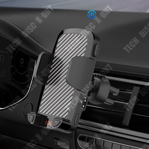 TD® Bluetooth biltelefon holder Bluetooth 5.0 Håndfri opkald TF-kort og USB-nøgle indsats