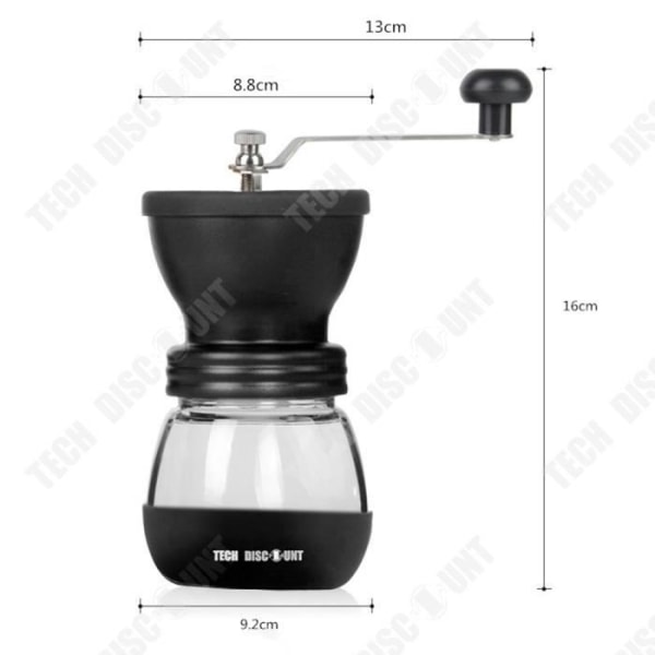 TD® vintage manuel kaffekværn justerbar keramik kværn espresso kværner rustfrit stål bærbar design male