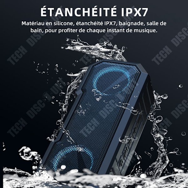 TD Bluetooth Højttaler IPX7 Bluetooth 5.0 Bluetooth Højttaler Bærbar Højttaler Forbundet Højttaler Vandtæt Bluetooth Højttaler