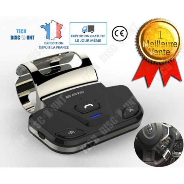 TD® Bilratthållare/ Handsfree Bluetooth MP3-spelare/ Handsfree-mottagare Högtalartelefon MP3-spelare