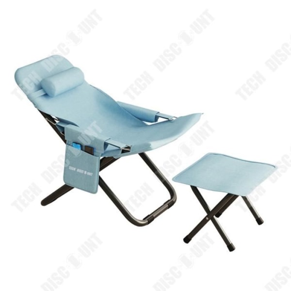 TD® Leisure lazy hopfällbar stol ryggstöd multi-speed justering förvaringsstol lunchrast vilstol