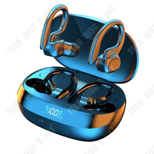 TD® Bluetooth-headset, stor kapacitet hängande över örat, fingeravtryck Touch Smart brusreducerande headset