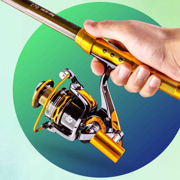 Cannes à pêche TD® 2,7 m metallirullat 3000 Helppo kuljettaa