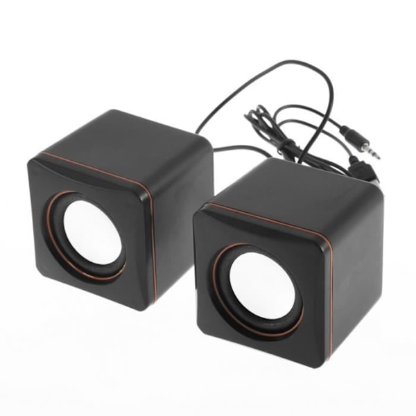 Mini USB bærbar lyd musikafspiller til iPhone iPad bærbar MP3, PC, sort
