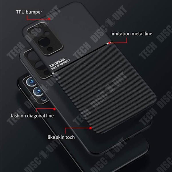 TD® Pour OnePlus 9 Telefonetui Stof Etui til faldbeskyttelse