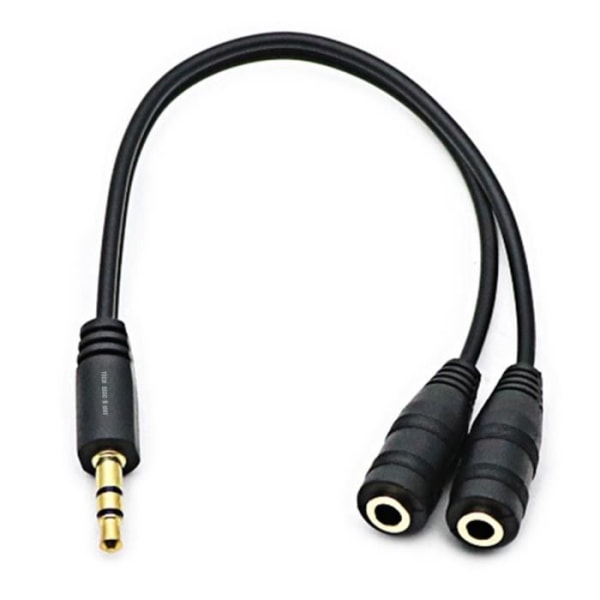 TD® Double Jack Output Coupler Adapter - 3,5 mm - kabel och kontakter för audio-video - tillbehör för hörlurar, telefon