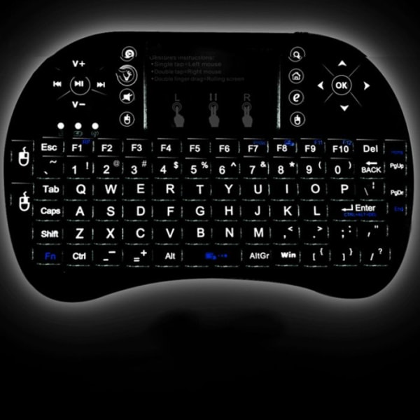 Mini langaton näppäimistö TD® 92 näppäintä Takaisinvalotettu Plug and Play