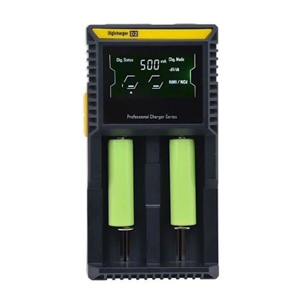 Batteriladdare - TD - D2 - Smart Digital - 2 batterier - High definition LCD