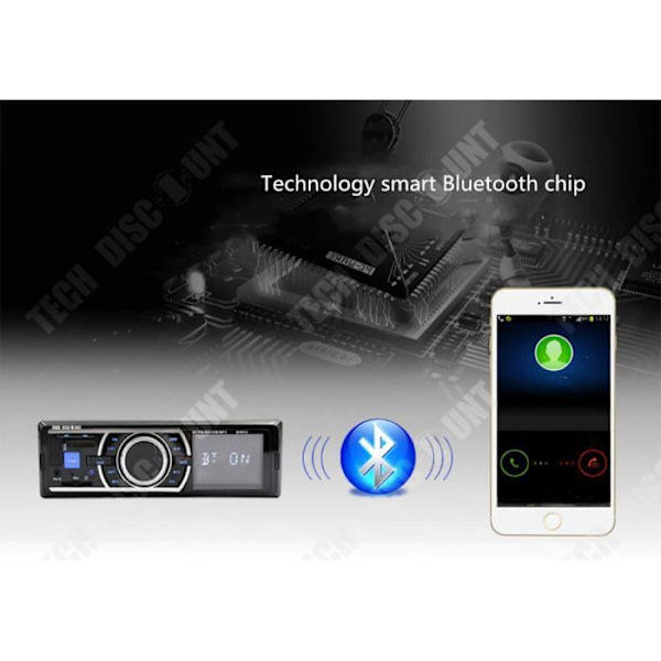TD® Auto radio autossa audio USB-SD-portti MP3-soitin Bluetooth-vastaanotin handsfree Bluetooth-kaukosäätimellä stereo