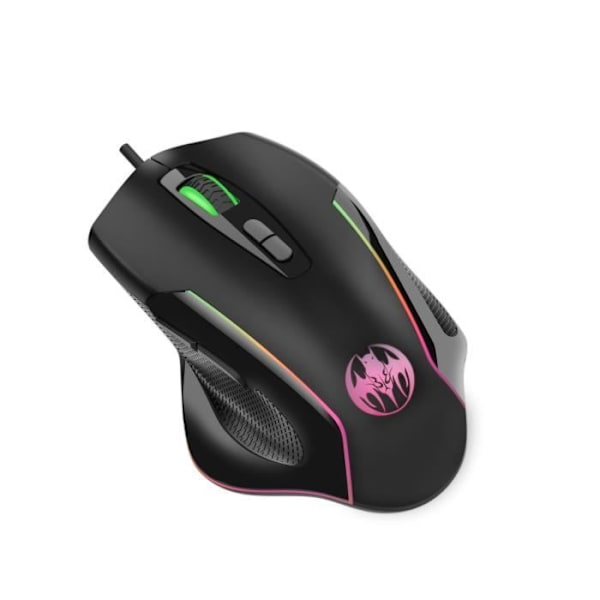 Spelmus - Ej specificerad - 7 knappar - Ergonomisk - Färgglad belysning - Optisk