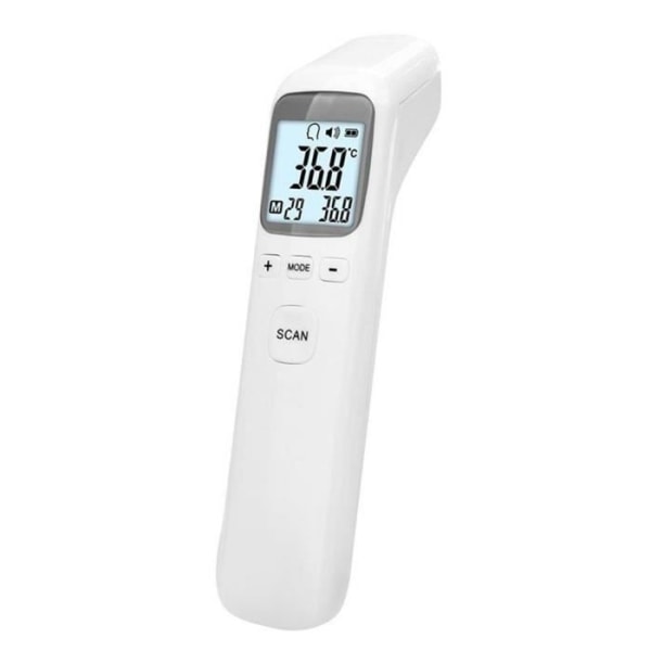 Professionell termometer / yta av föremål, beröringsfri multifunktions digital infraröd panntermometer - grå
