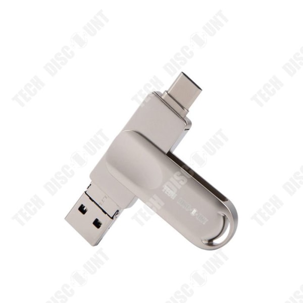 TD® Hi-Speed 3.0 128 Gt USB-muistitikku matkapuhelimelle Tabletti Type-C-liitin Matkapuhelin Tietokone