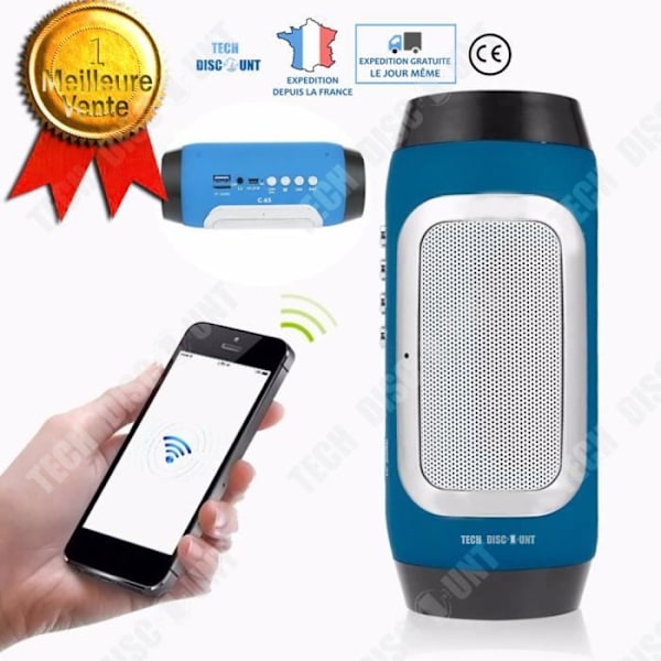 TD® Vattentät Bluetooth-högtalare Bärbar Trådlös Bil Vattentät Högtalare Minimikrofon MP3-spelare Svart Vit Kraftfull