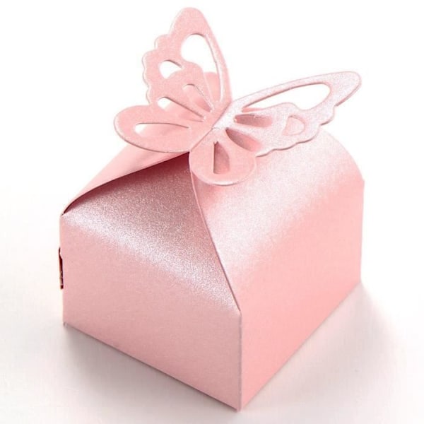 Godisask - Ej specificerat - 4802 - 50st - Rosa - Papper - Romantiskt Rosa