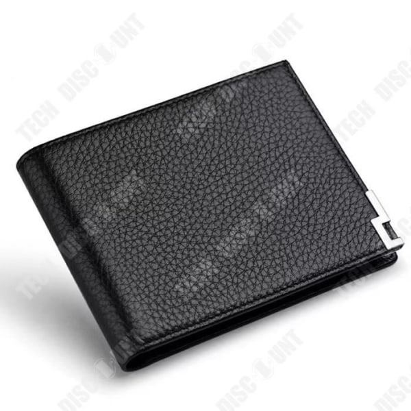 TD® DUYAER® plånbok för män - för kreditkortshållare, ficka med dragkedja, fotofönster, den perfekta presenten till alla hjärtans dag