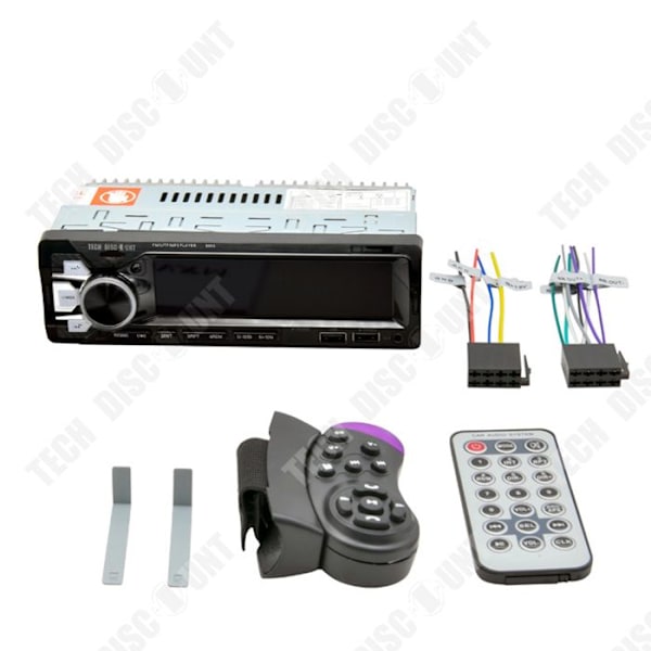 TD® Bluetooth-autoradio bluetooth MP3-soitin 12V kaksois-USB FM matkapuhelin ja kortinlukija seitsemällä väriavarilla