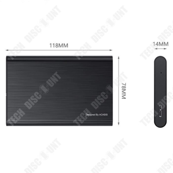 TD®-hölje Hårddisk 2.5 externa datorer USB SATA-adapterkabel kontors-USB ultratunn Mac Windows foton solid skalskydd