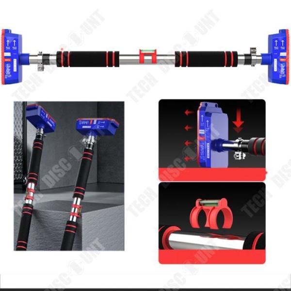 TD® Hemmagymnastik Pull-up-stång utan perforering Dörrpull-up-stång Väggtränare