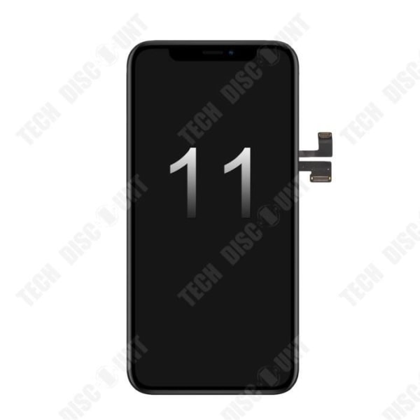 TD® Passer til hele Apple iPhone 11's LCD TFT OLED hårde skærm, perfekt erstatning, nem installation, med værktøjer.
