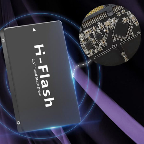 Högpresterande intern solid state-enhet lämplig för stationära bärbara datorer 2,5-tums SATA3-gränssnitt svart 120G kapacitet