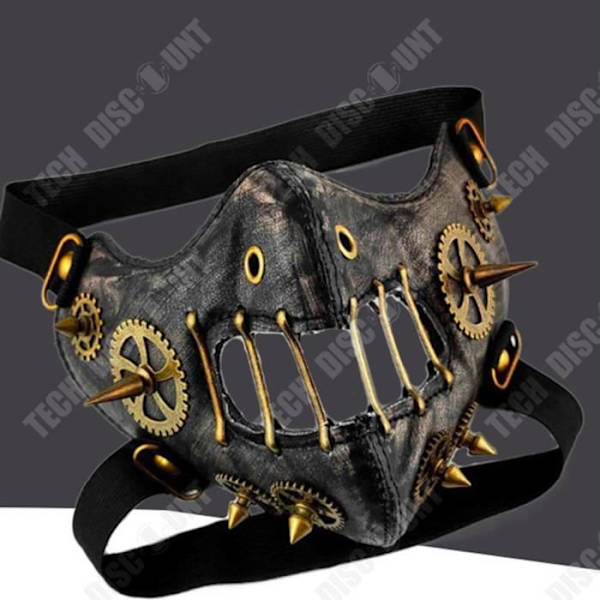 TD® Ydekomponenter, steampunk festbeskyttelse, cool og udsøgt tilpasset dekoration til Halloween ansigt til annonce