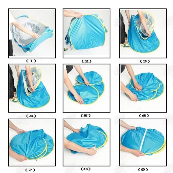 Strandtält - TECH DISCOUNT - Baby - Anti-UV UPF 50+ - Automatisk - 1 plats