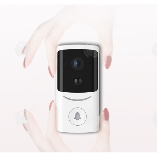 INN® Smart video dörrklocka wifi intelligent trådlös dörrklocka intercom automatisk fånga mobiltelefon avstånd po Vit
