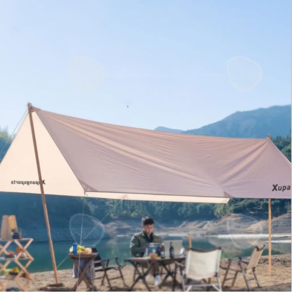 CONFO® Utomhusmarkis stort regntätt bärbart camping strandtält och campingmarkis skyddsmarkis s