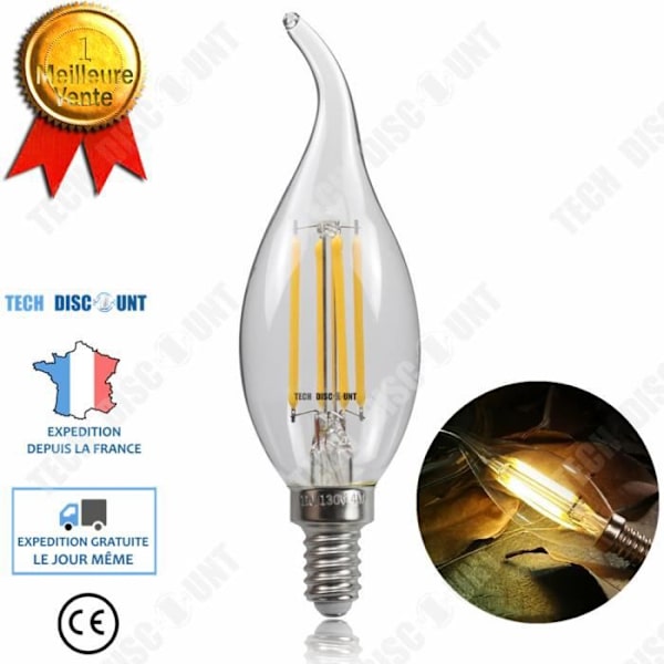 TD® Set med 10 Edison LED-glödlampor/Retro Energispar/