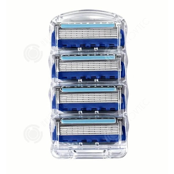 INN Rakblad för män Refills 4 Refills 4 Units Byt ut kompatibelt manuellt Razor Head 5th Steg Universal