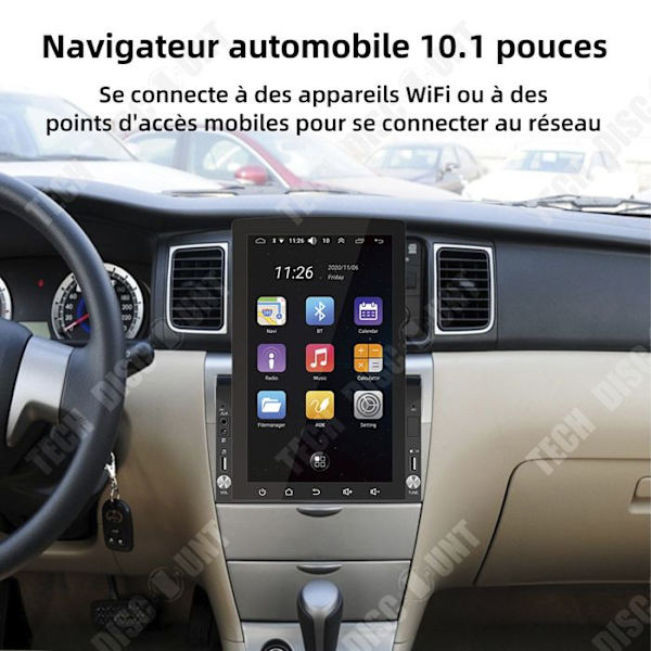 TD Car Navigator 10,1 tum vertikal skärm GPS-navigering Bluetooth WIFI HD Car Navigator Pekskärmsnavigator