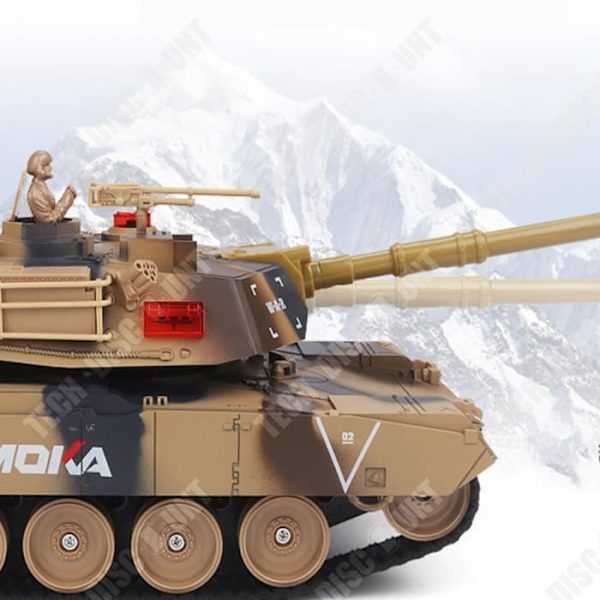 TD® överdimensionerad barnpojkeleksak Battle Fjärrkontroll Tankbilmodell terrängbandsfordon