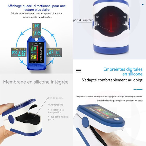 HTBE® Fingertop Digital Health Monitoring för Home Travel Sports Monitoring Sensors